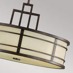 Pendelleuchte Fusion (bronzefarben) 3x - Elstead Lighting