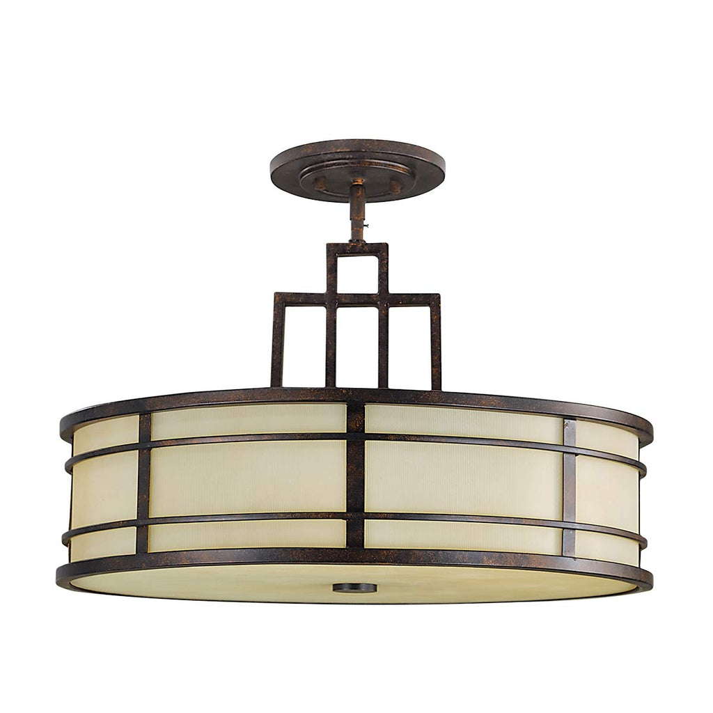 Pendelleuchte Fusion (bronzefarben) 3x - Elstead Lighting