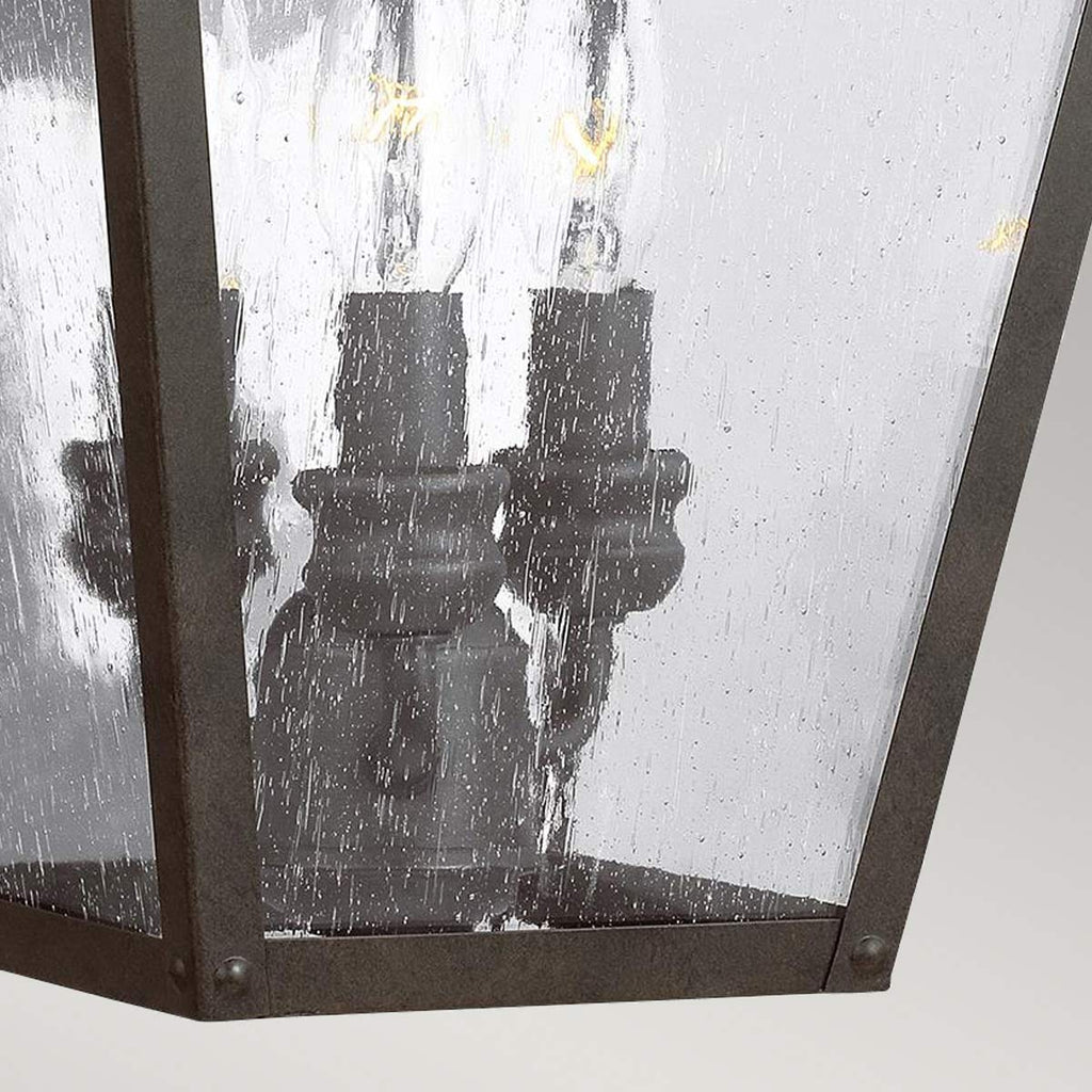 Außen-Wandleuchte Galena (dunkelbraune mit nahezu schwarzer Anmutung) 3x - Elstead Lighting
