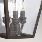 Außen-Wandleuchte Galena (dunkelbraune mit nahezu schwarzer Anmutung) 3x - Elstead Lighting