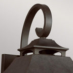 Außen-Wandleuchte Galena (dunkelbraune mit nahezu schwarzer Anmutung) 3x - Elstead Lighting