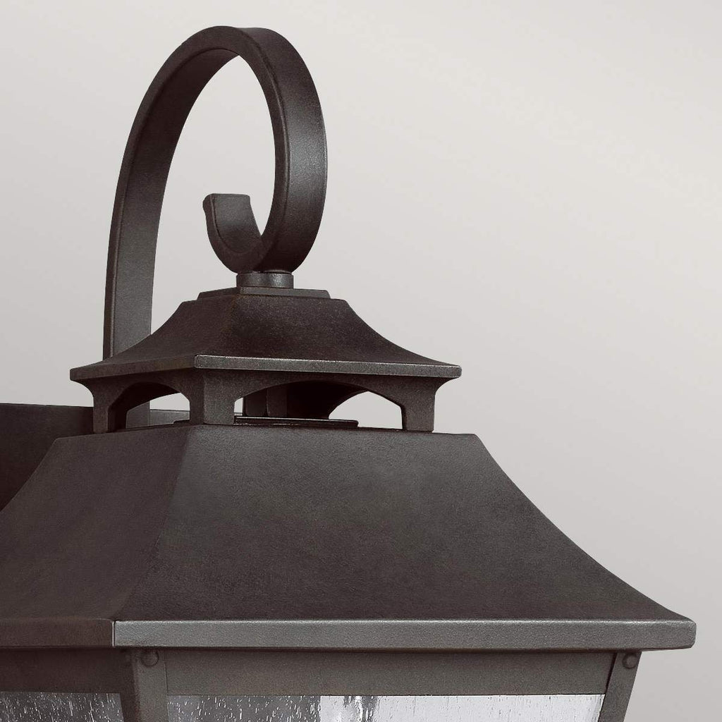 Außen-Wandleuchte Galena (dunkelbraune mit nahezu schwarzer Anmutung) 1x - Elstead Lighting