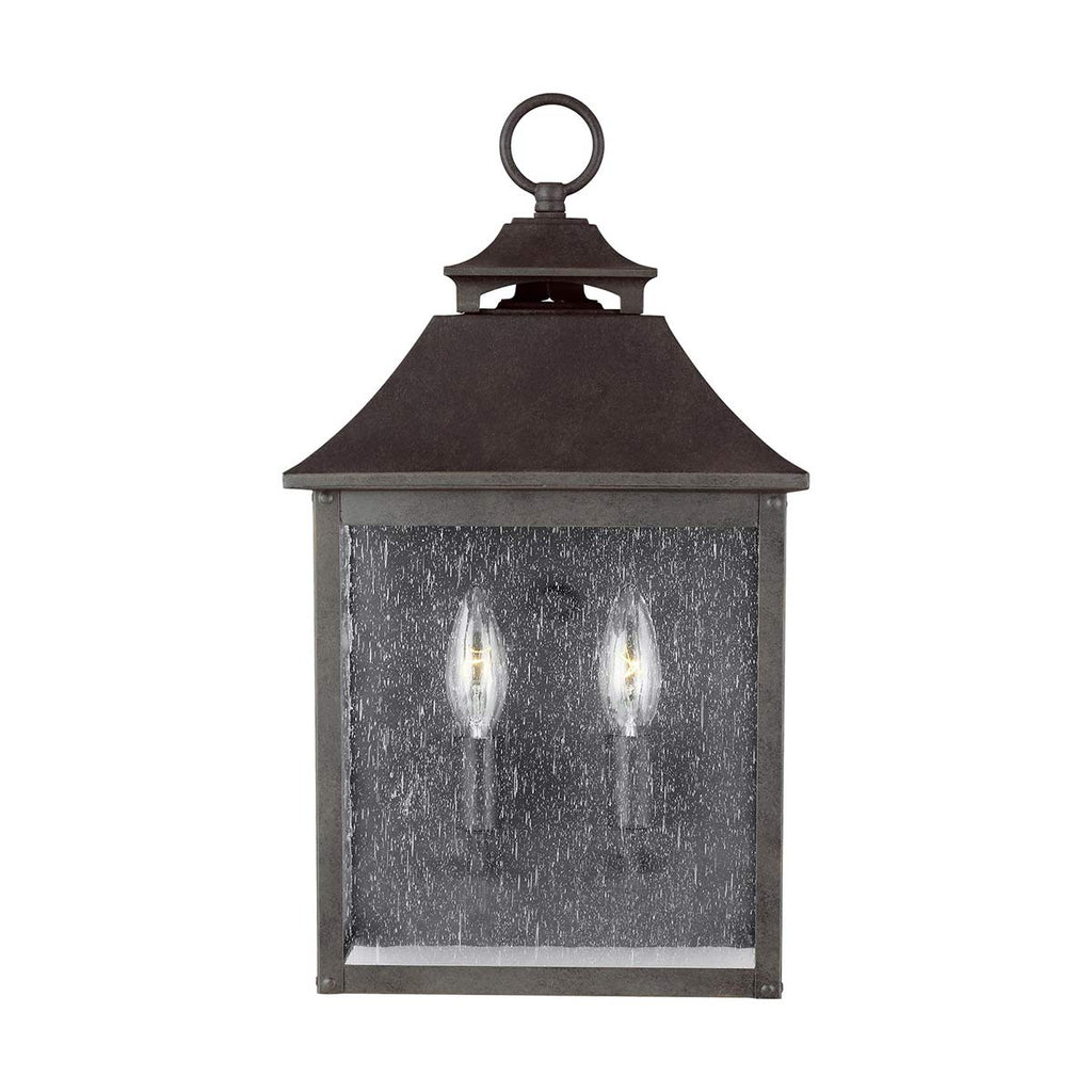 Außen-Wandleuchte Galena (dunkelbraune mit nahezu schwarzer Anmutung) 2x - Elstead Lighting
