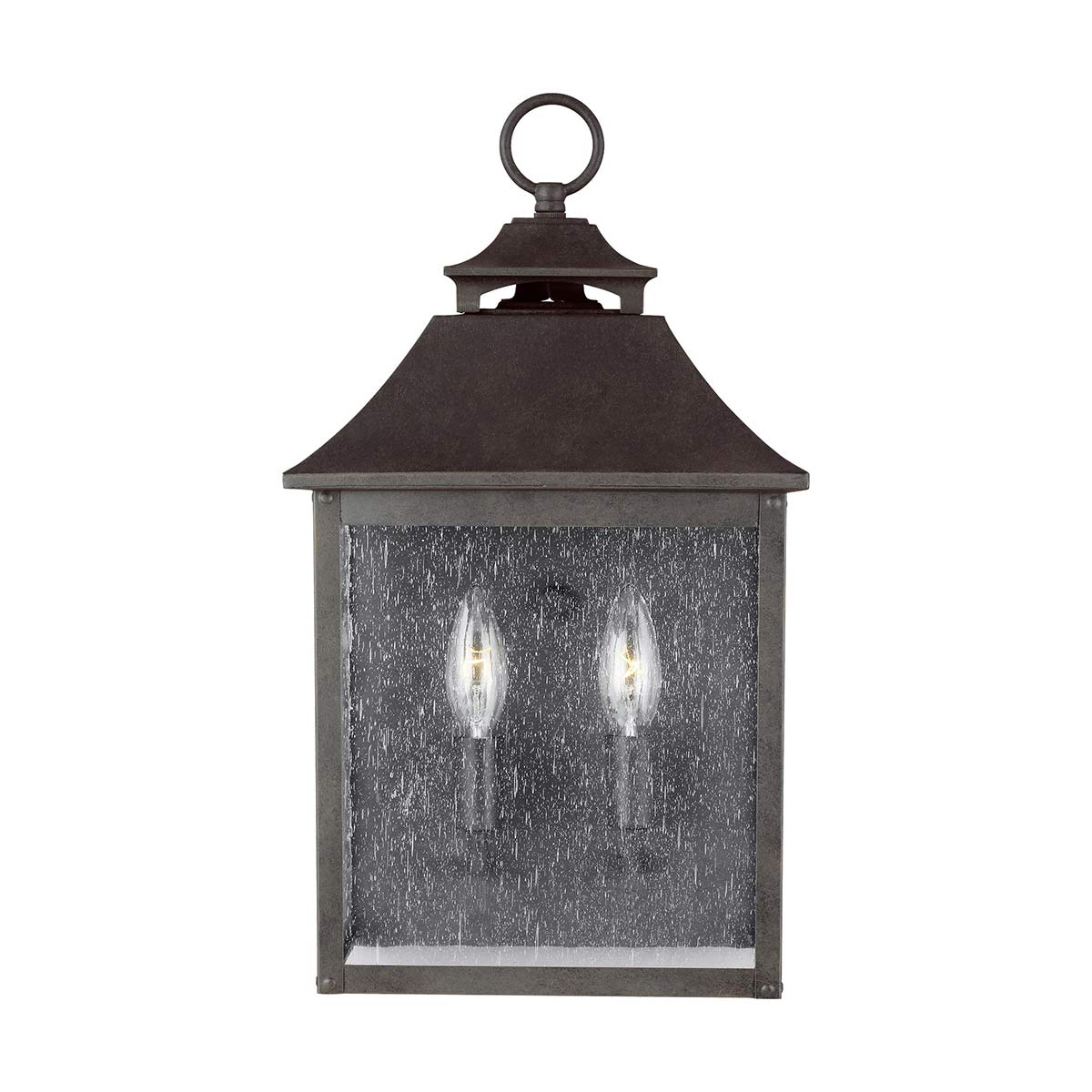 Außen-Wandleuchte Galena (dunkelbraune mit nahezu schwarzer Anmutung) 2x - Elstead Lighting
