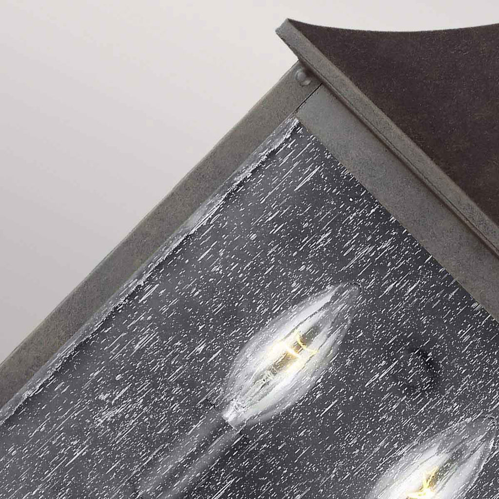 Außen-Wandleuchte Galena (dunkelbraune mit nahezu schwarzer Anmutung) 2x - Elstead Lighting