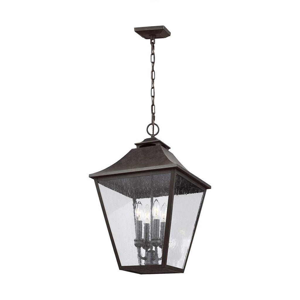 Außen-Pendelleuchte Galena (dunkelbraune mit nahezu schwarzer Anmutung) 4x - Elstead Lighting