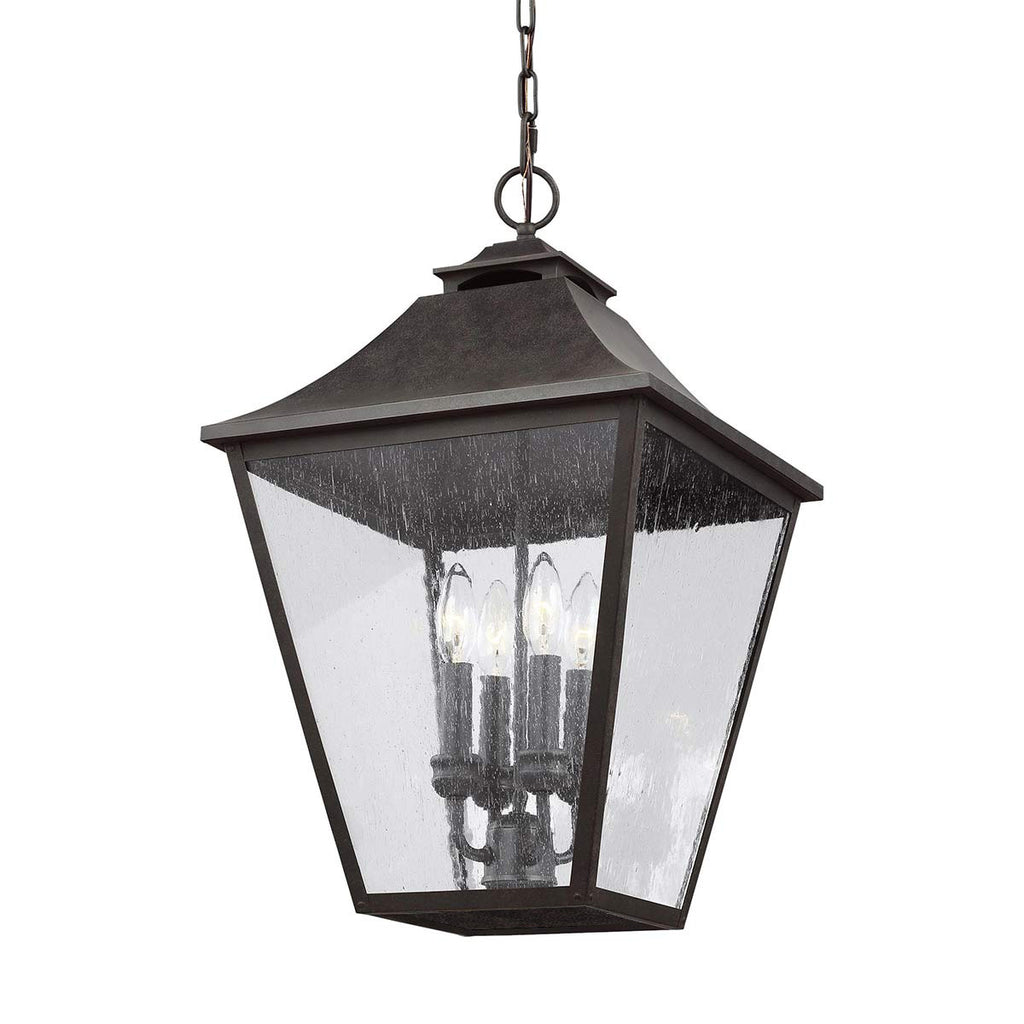 Außen-Pendelleuchte Galena (dunkelbraune mit nahezu schwarzer Anmutung) 4x - Elstead Lighting