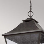 Außen-Pendelleuchte Galena (dunkelbraune mit nahezu schwarzer Anmutung) 4x - Elstead Lighting