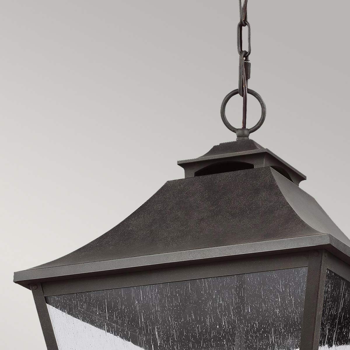 Außen-Pendelleuchte Galena (dunkelbraune mit nahezu schwarzer Anmutung) 4x - Elstead Lighting