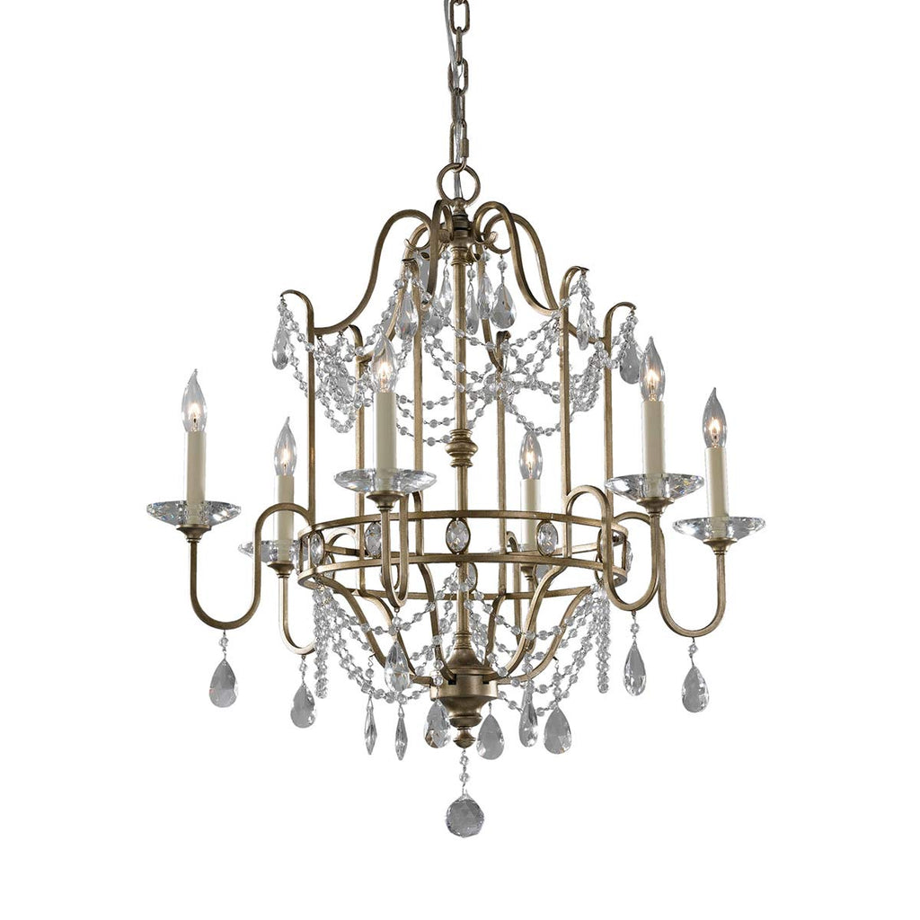 Pendelleuchte Gianna (silberfarben) 6x - Elstead Lighting