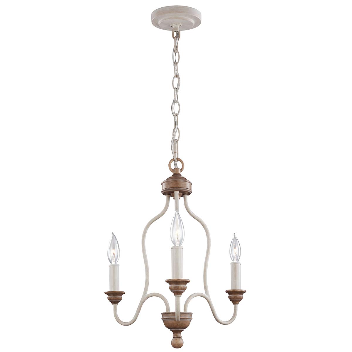 Pendelleuchte Hartsville (Chalk Washed/Beachwood) 3x - Elstead Lighting