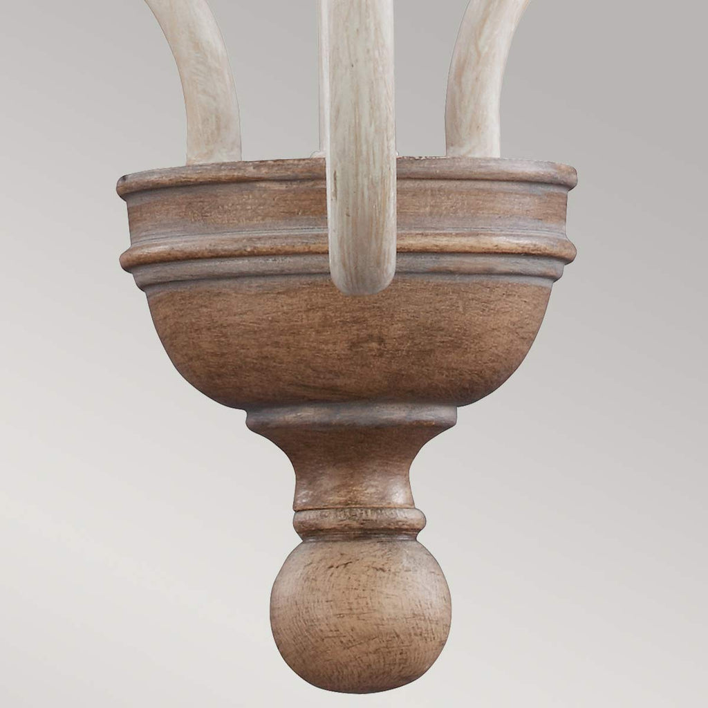 Pendelleuchte Hartsville (Chalk Washed/Beachwood) 3x - Elstead Lighting