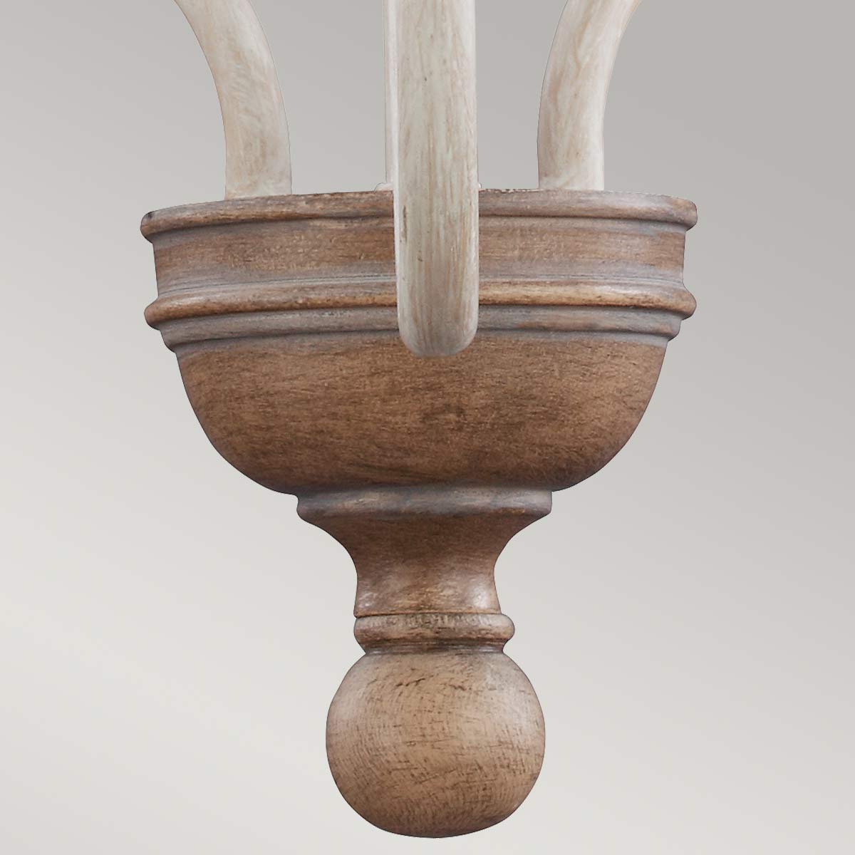 Pendelleuchte Hartsville (Chalk Washed/Beachwood) 3x - Elstead Lighting
