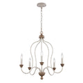 Pendelleuchte Hartsville (Chalk Washed/Beachwood) 5x - Elstead Lighting