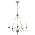 Pendelleuchte Hartsville (Chalk Washed/Beachwood) 5x - Elstead Lighting