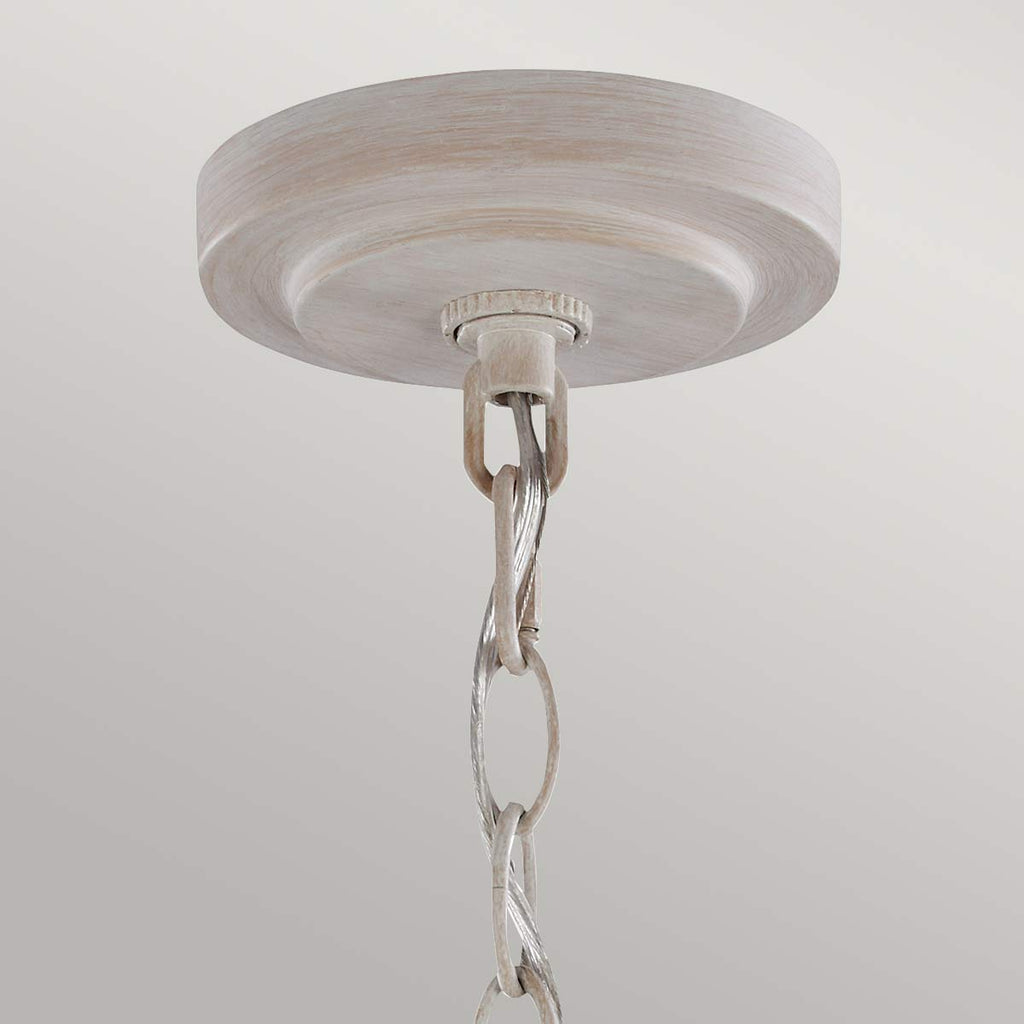 Pendelleuchte Hartsville (Chalk Washed/Beachwood) 5x - Elstead Lighting