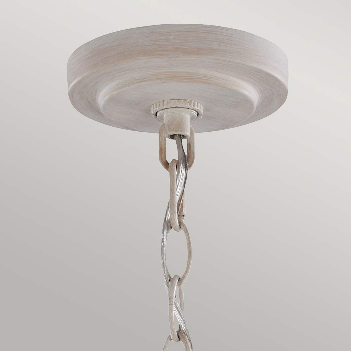Pendelleuchte Hartsville (Chalk Washed/Beachwood) 5x - Elstead Lighting