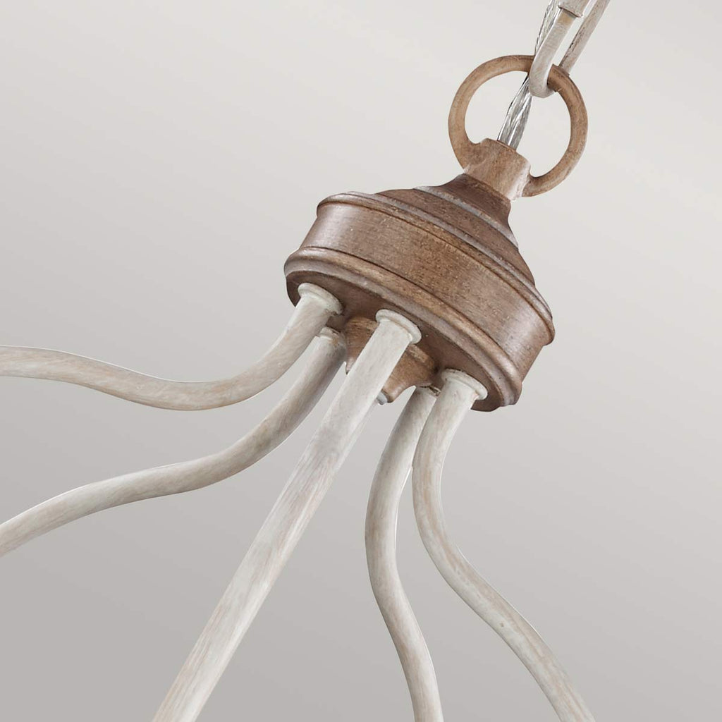Pendelleuchte Hartsville (Chalk Washed/Beachwood) 5x - Elstead Lighting