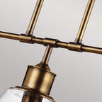 Pendelleuchte Hobson (messingfarben) 3x - Elstead Lighting