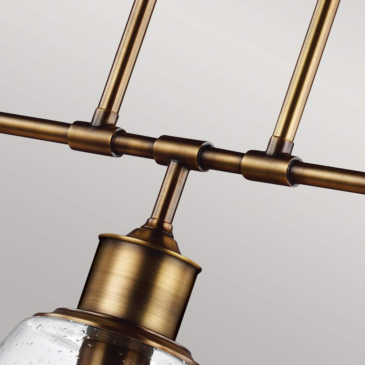 Pendelleuchte Hobson (messingfarben) 3x - Elstead Lighting