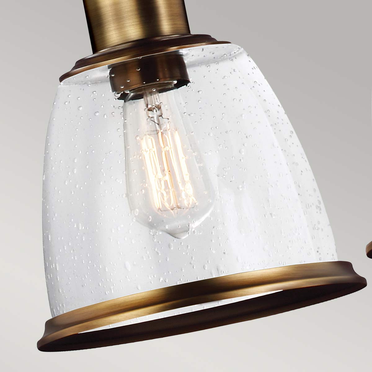 Pendelleuchte Hobson (messingfarben) 3x - Elstead Lighting