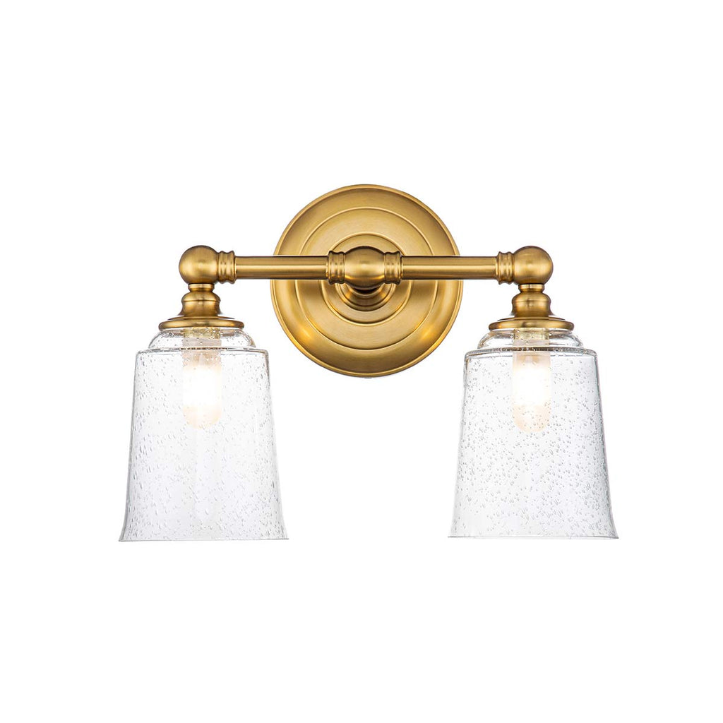 Bad-Wandleuchte Huguenot Lake (messingfarben) 2x - Elstead Lighting