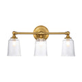 Bad-Wandleuchte Huguenot Lake (messingfarben) 3x - Elstead Lighting
