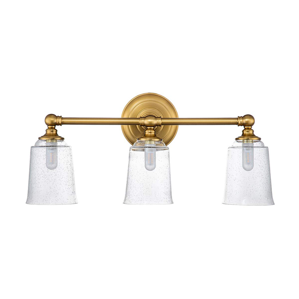 Bad-Wandleuchte Huguenot Lake (messingfarben) 3x - Elstead Lighting