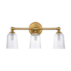 Bad-Wandleuchte Huguenot Lake (messingfarben) 3x - Elstead Lighting