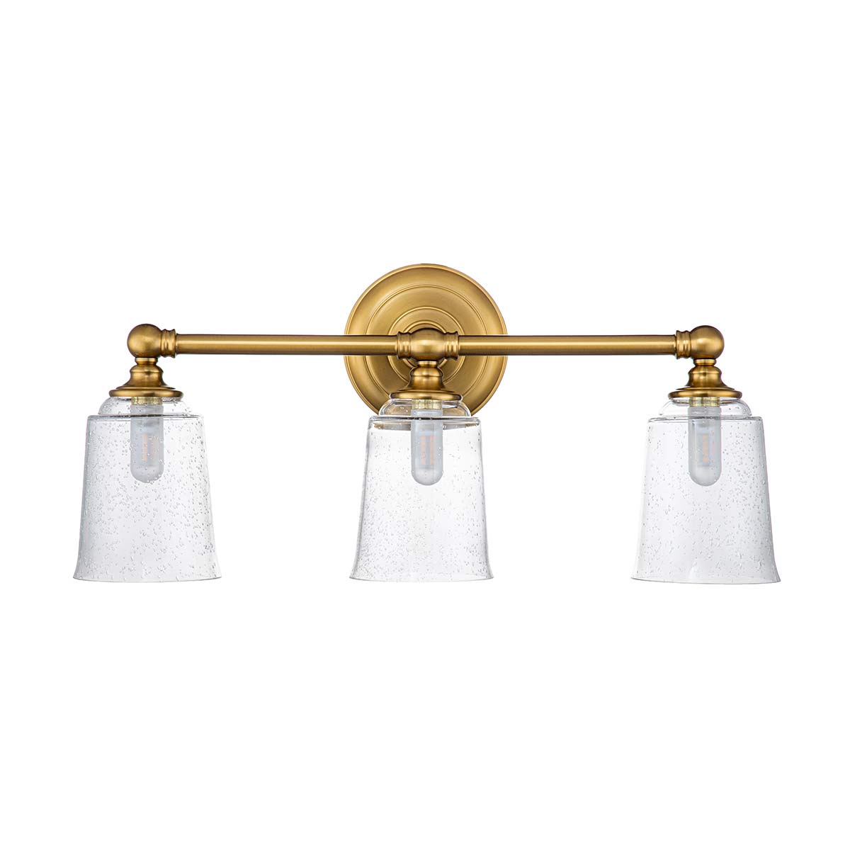 Bad-Wandleuchte Huguenot Lake (messingfarben) 3x - Elstead Lighting
