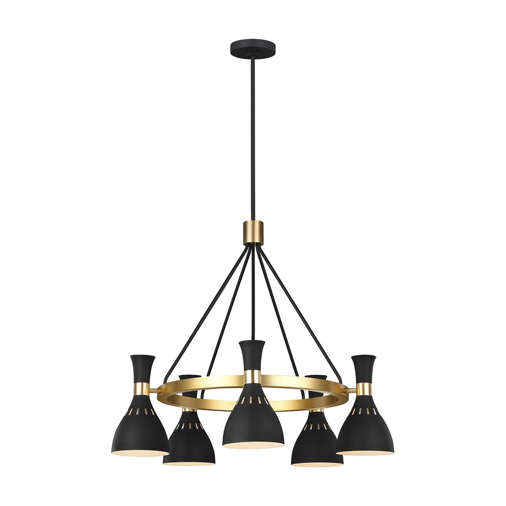 Pendelleuchte Joan (schwarz) 5x - Elstead Lighting