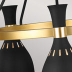 Pendelleuchte Joan (schwarz) 5x - Elstead Lighting