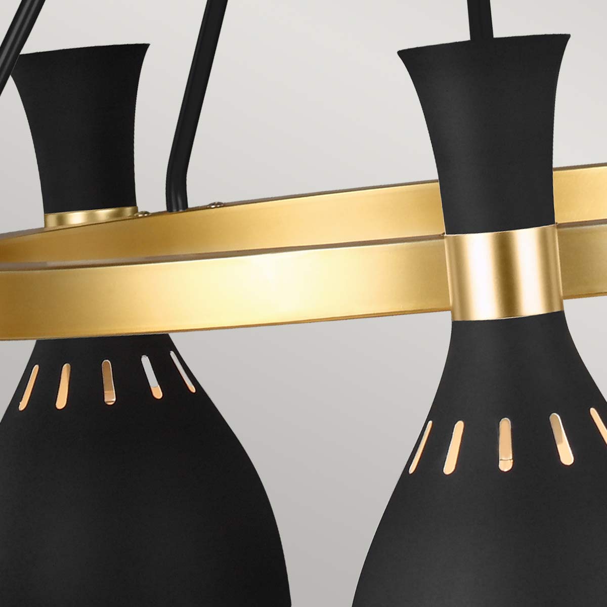Pendelleuchte Joan (schwarz) 5x - Elstead Lighting