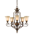 Pendelleuchte Kelham Hall (bronzefarben) 5x - Elstead Lighting
