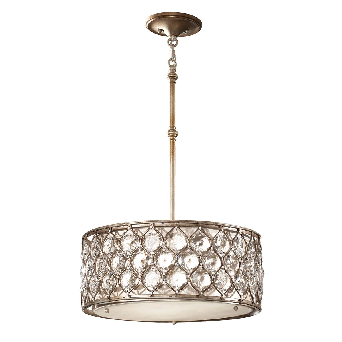 Pendelleuchte Lucia (silberfarben) 3x - Elstead Lighting