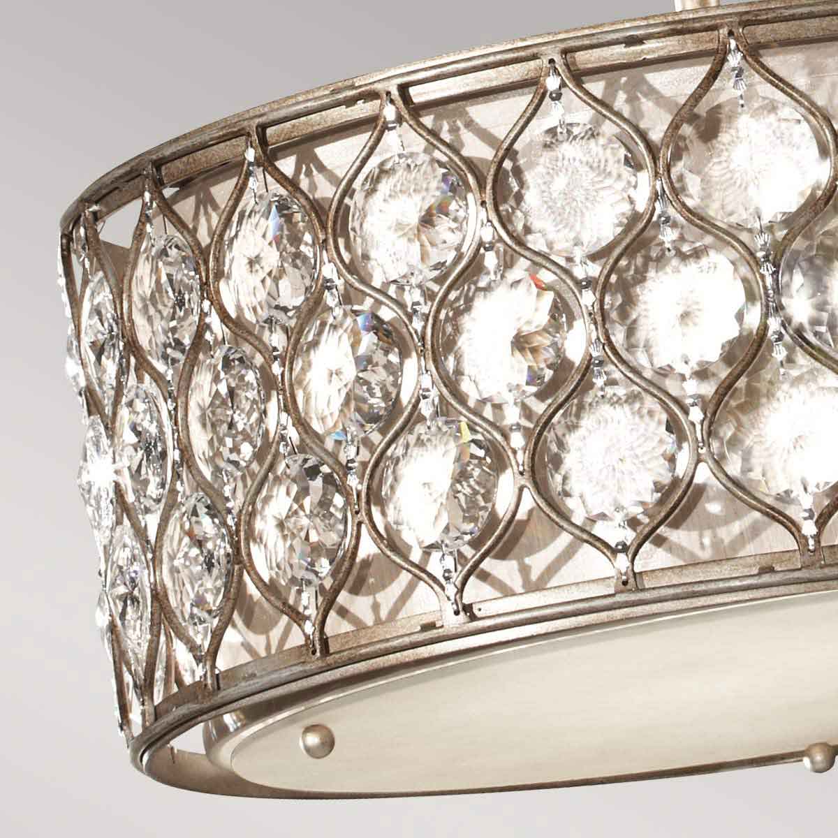 Pendelleuchte Lucia (silberfarben) 3x - Elstead Lighting
