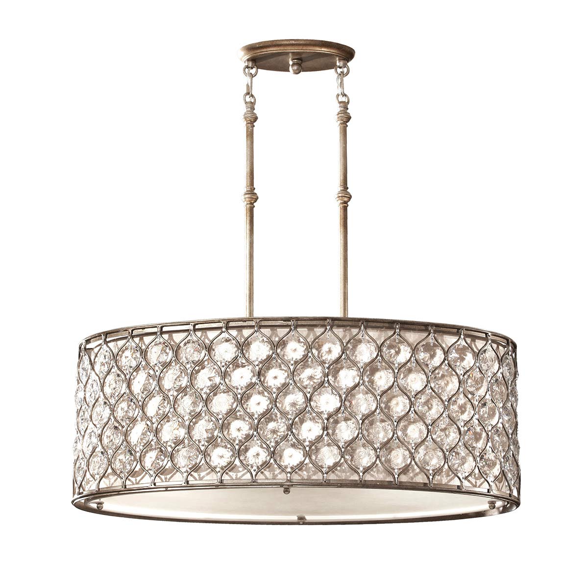 Pendelleuchte Lucia (silberfarben) 3x - Elstead Lighting