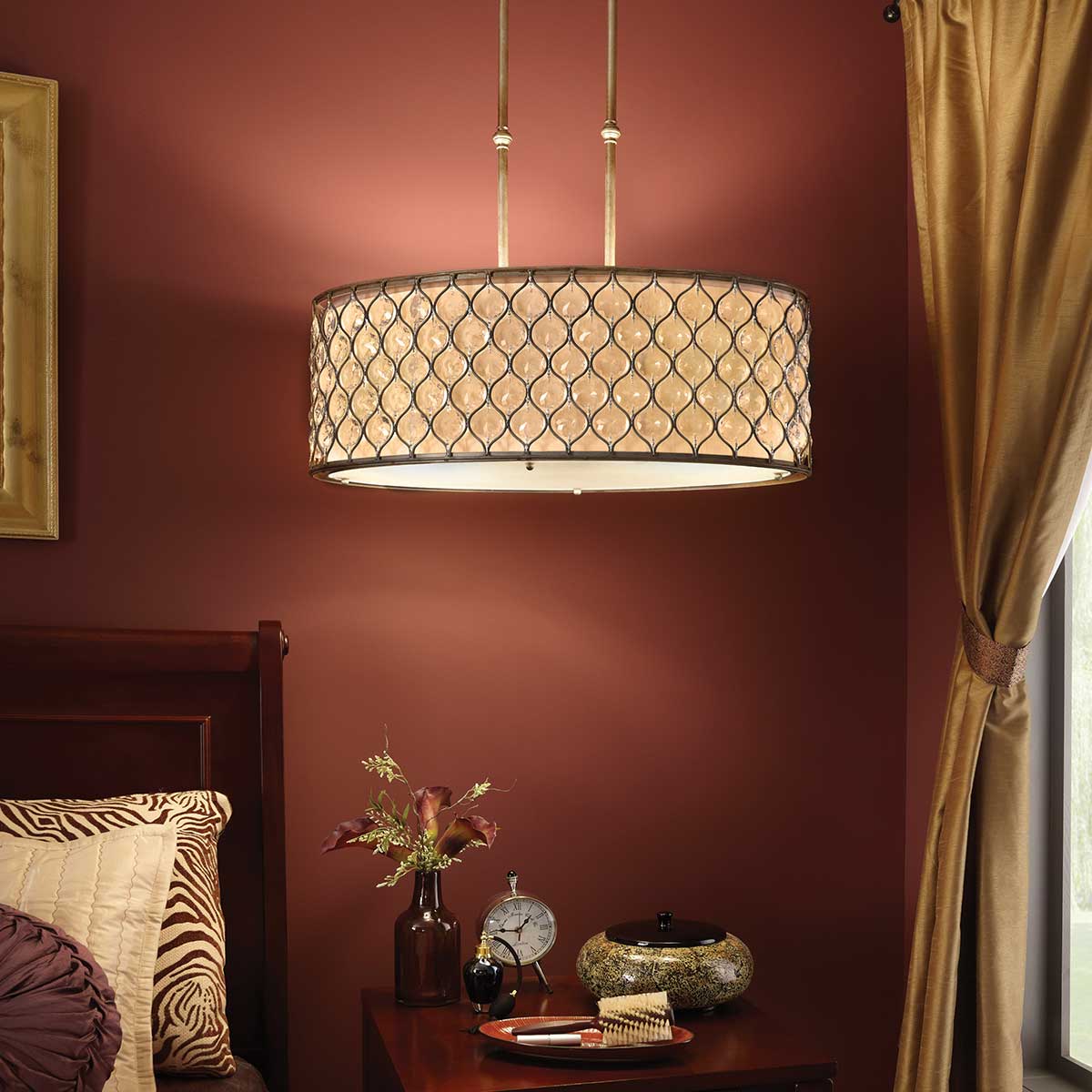 Pendelleuchte Lucia (silberfarben) 3x - Elstead Lighting