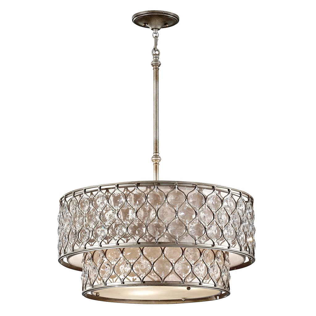 Pendelleuchte Lucia (silberfarben) 6x - Elstead Lighting