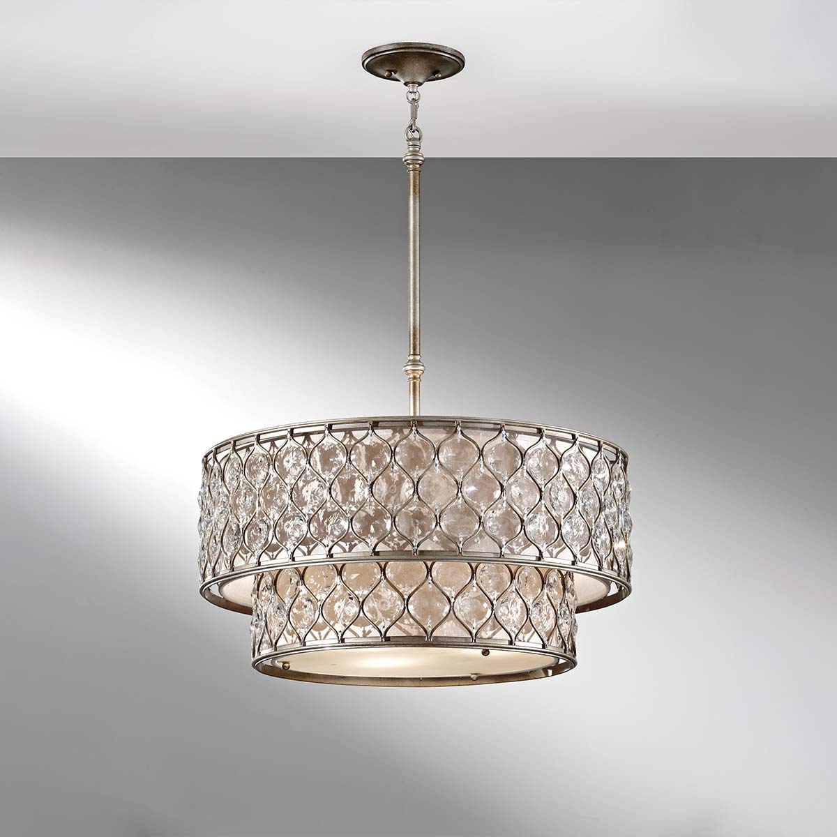 Pendelleuchte Lucia (silberfarben) 6x - Elstead Lighting