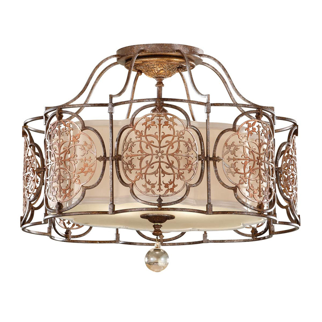 Deckenleuchte Marcella (bronzefarben) 3x - Elstead Lighting