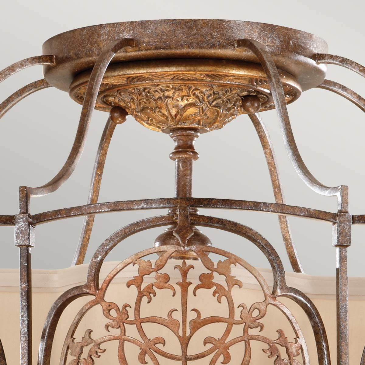 Deckenleuchte Marcella (bronzefarben) 3x - Elstead Lighting