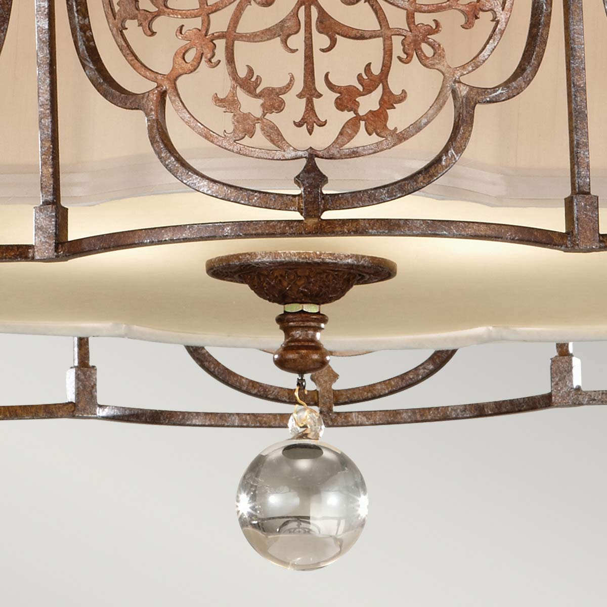 Deckenleuchte Marcella (bronzefarben) 3x - Elstead Lighting