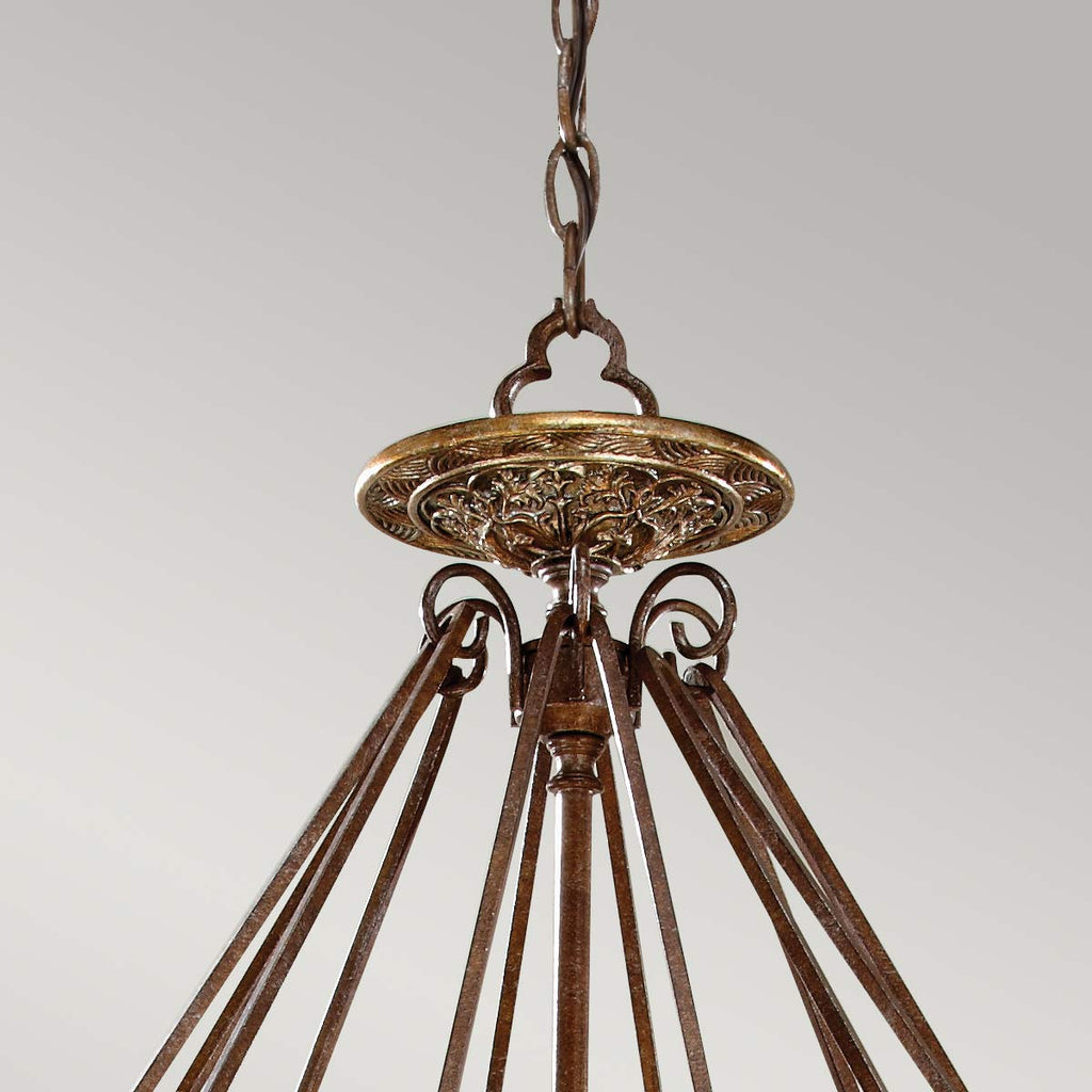 Pendelleuchte Marcella (bronzefarben) 4x - Elstead Lighting