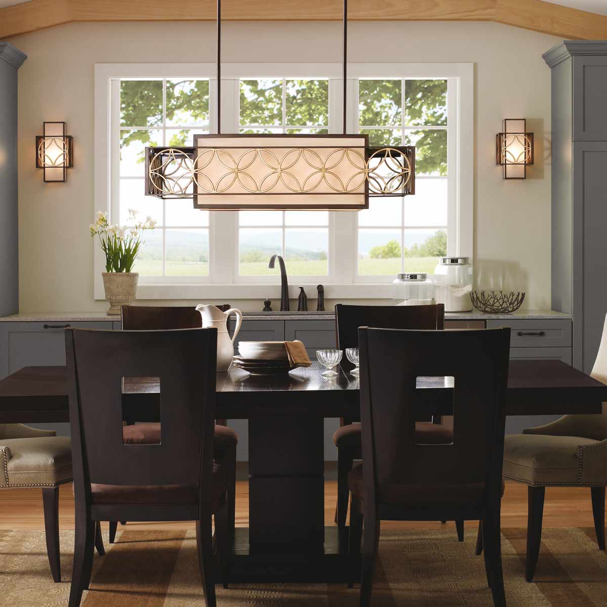 Pendelleuchte Remy (bronzefarben) 4x - Elstead Lighting