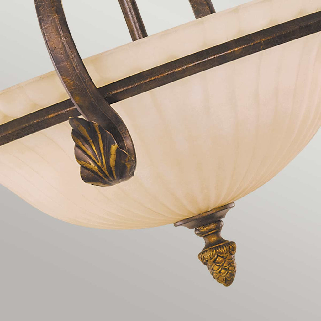 Deckenleuchte Sonoma Valley (Aged Tortoise Shell) 3x - Elstead Lighting