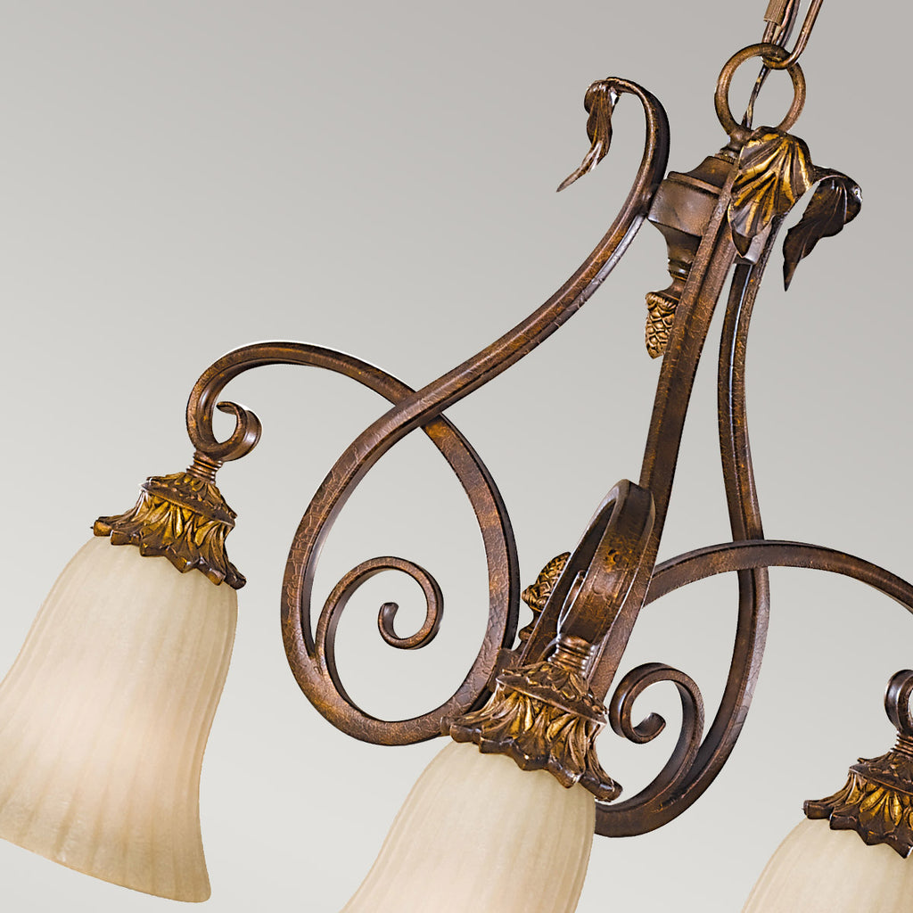 Pendelleuchte Sonoma Valley (Aged Tortoise Shell) 3x - Elstead Lighting