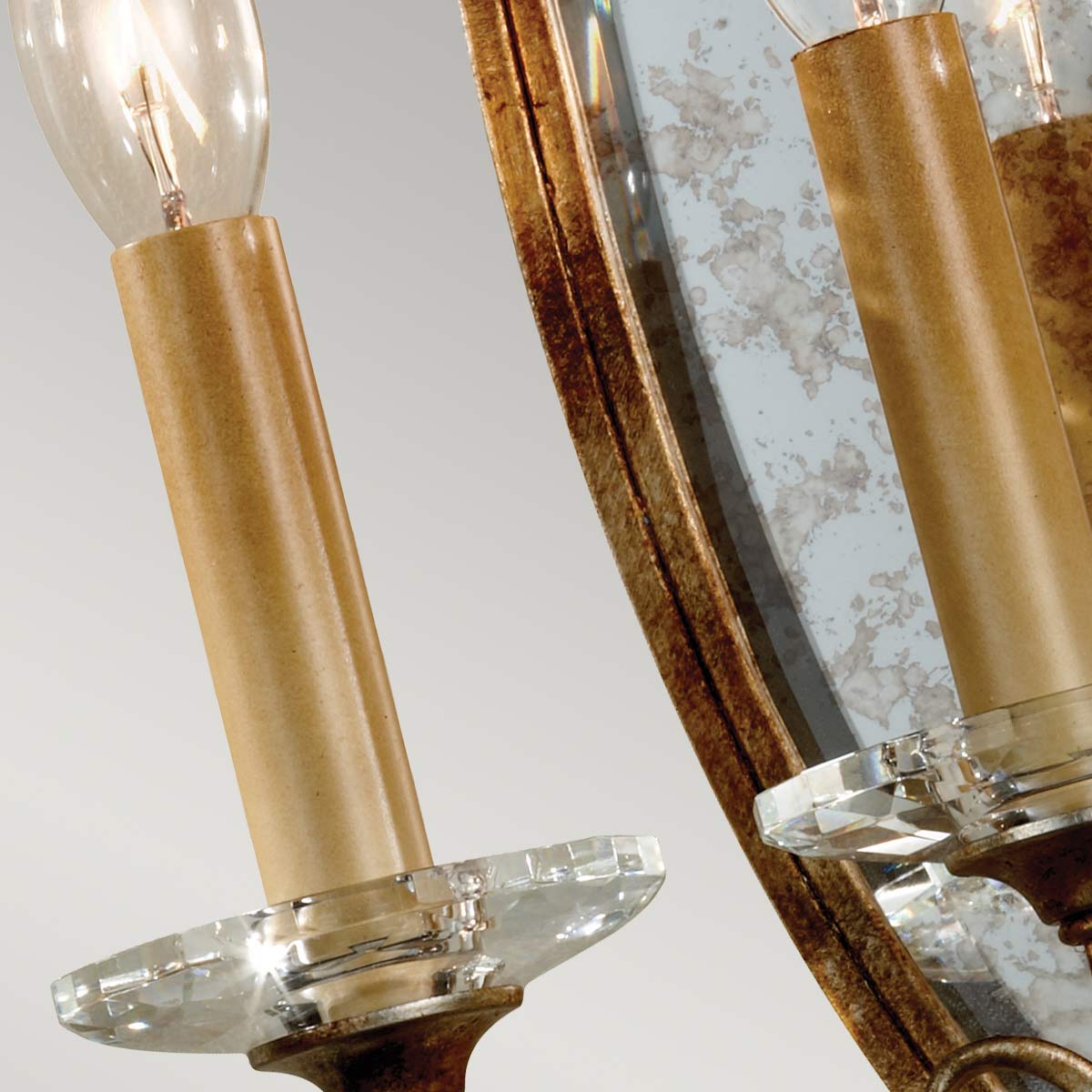 Wandleuchte Valentina (messingfarben) 3x - Elstead Lighting