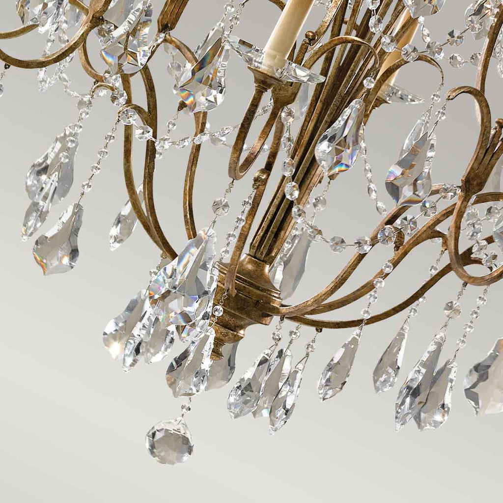 Pendelleuchte Valentina (bronzefarben) 12x - Elstead Lighting