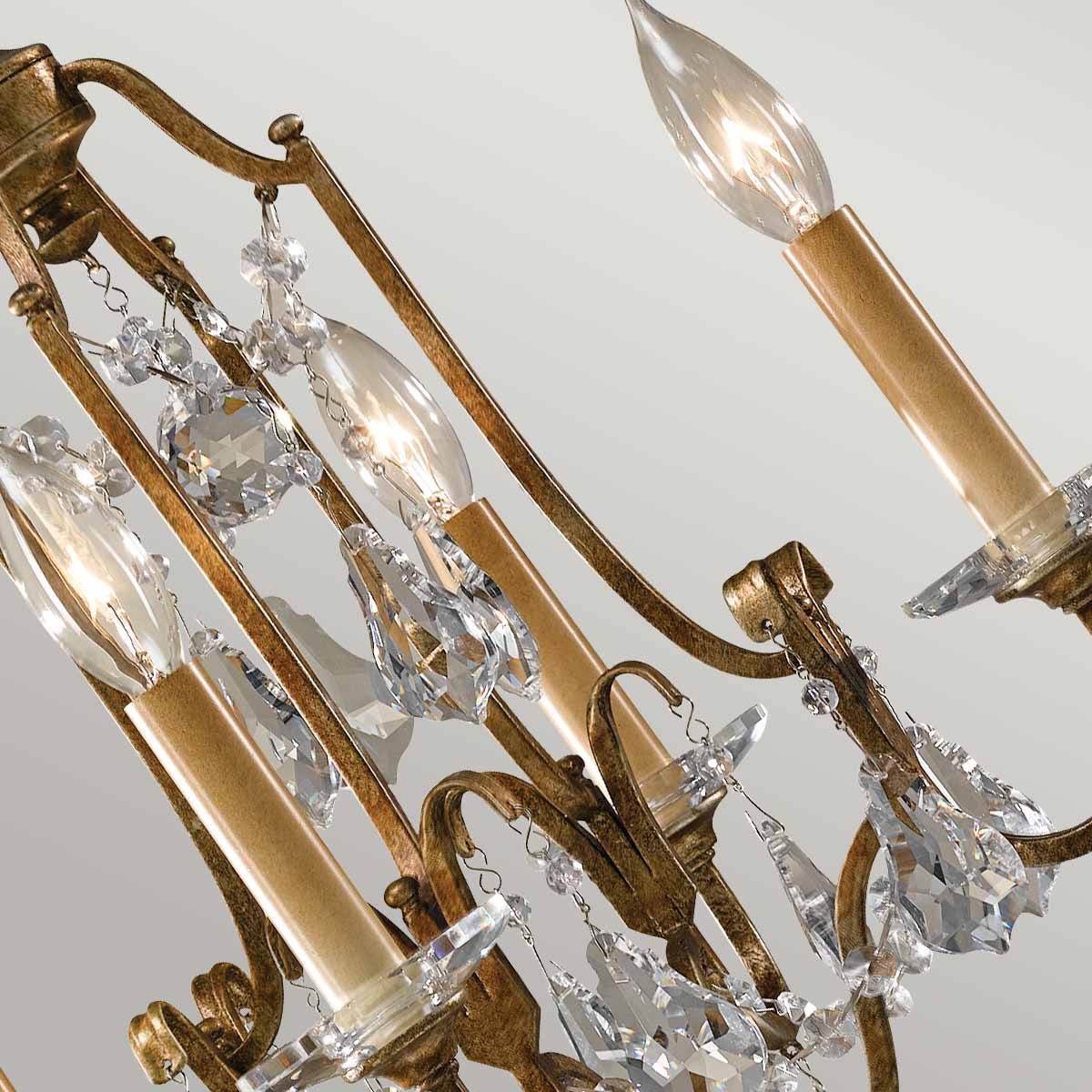 Pendelleuchte Valentina (bronzefarben) 4x - Elstead Lighting